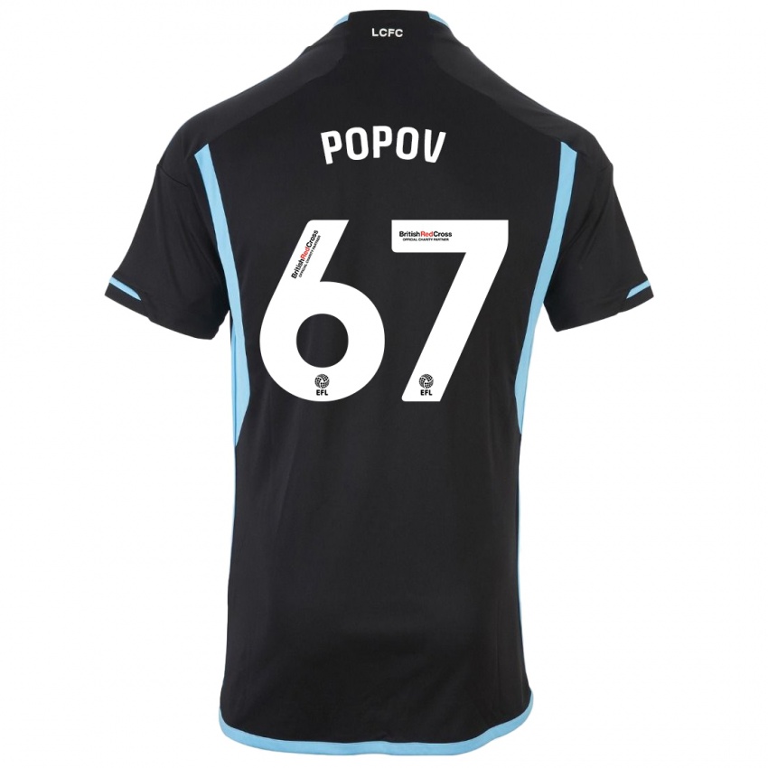 Dětské Chris Popov #67 Černá Daleko Hráčské Dresy 2023/24 Dres