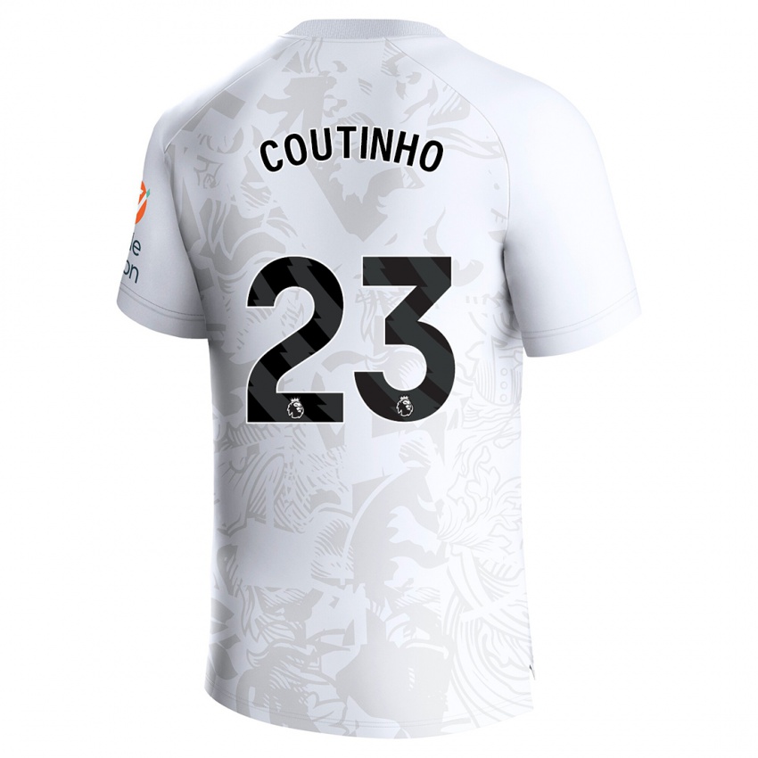 Dětské Philippe Coutinho #23 Bílý Daleko Hráčské Dresy 2023/24 Dres