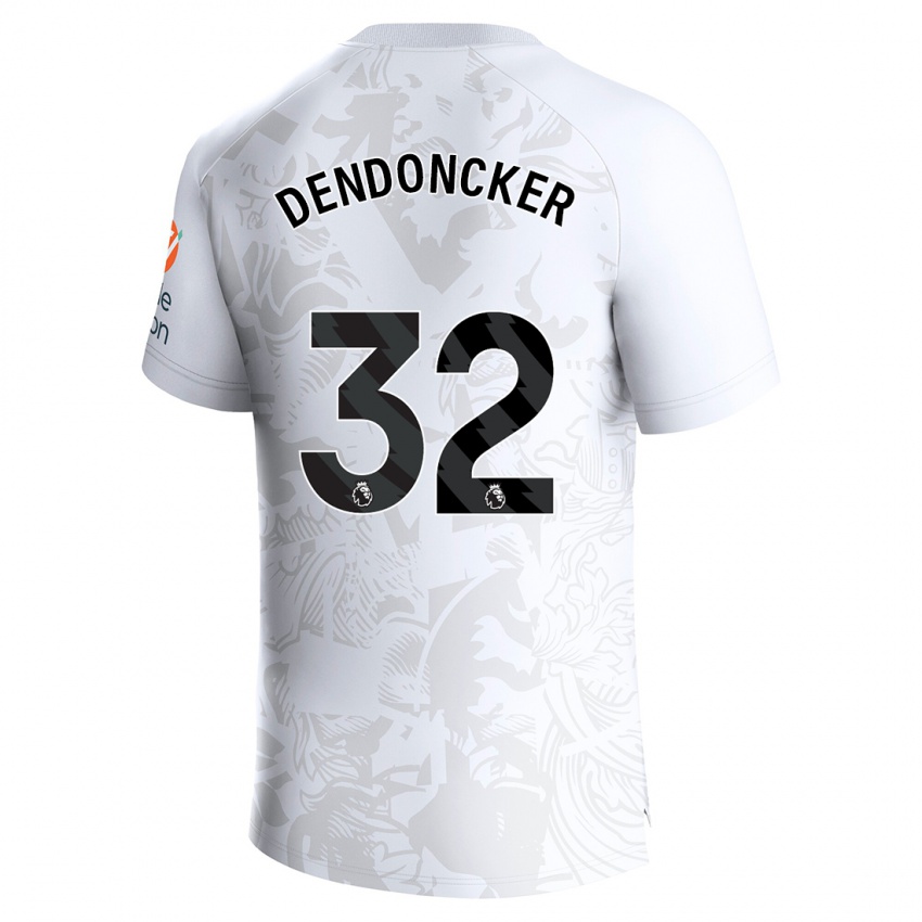 Dětské Leander Dendoncker #32 Bílý Daleko Hráčské Dresy 2023/24 Dres