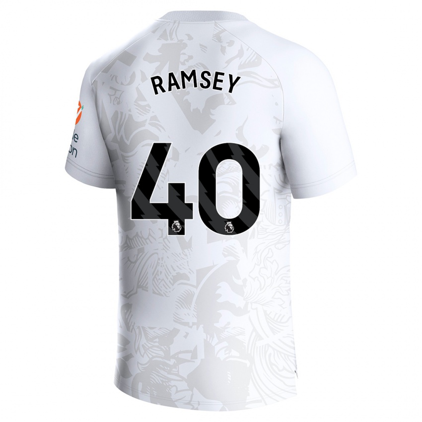 Dětské Aaron Ramsey #40 Bílý Daleko Hráčské Dresy 2023/24 Dres