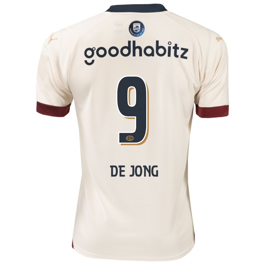 Dětské Luuk De Jong #9 Špinavě Bílá Daleko Hráčské Dresy 2023/24 Dres