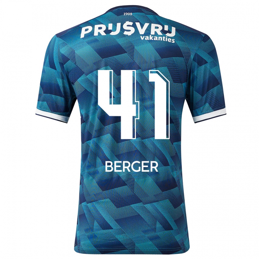 Dětské Mannou Berger #41 Modrý Daleko Hráčské Dresy 2023/24 Dres