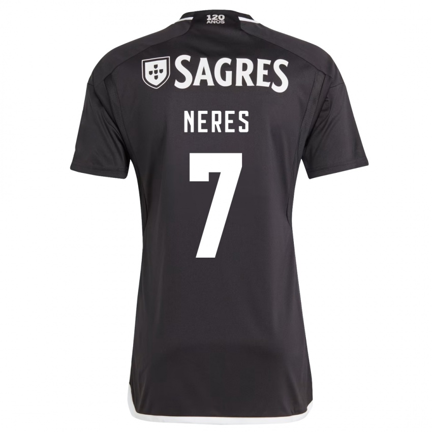 Dětské David Neres #7 Černá Daleko Hráčské Dresy 2023/24 Dres