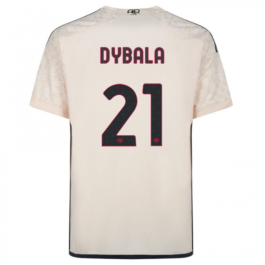 Dětské Paulo Dybala #21 Špinavě Bílá Daleko Hráčské Dresy 2023/24 Dres