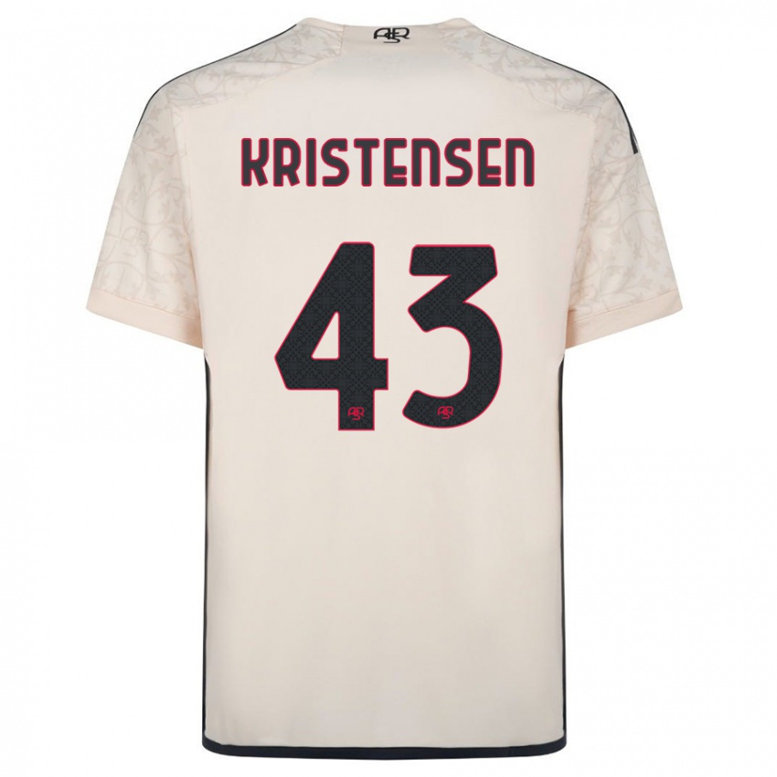 Dětské Rasmus Kristensen #43 Špinavě Bílá Daleko Hráčské Dresy 2023/24 Dres