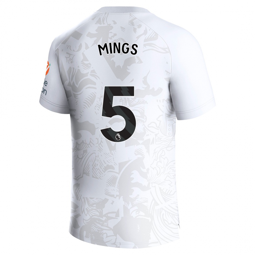 Pánské Tyrone Mings #5 Bílý Daleko Hráčské Dresy 2023/24 Dres