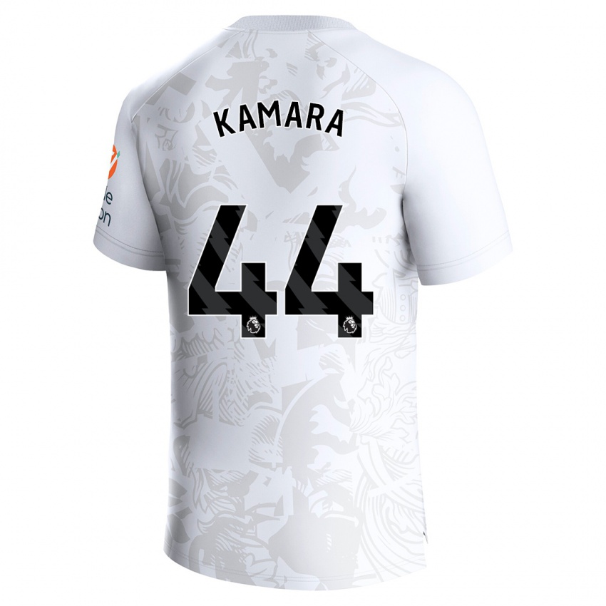 Pánské Boubacar Kamara #44 Bílý Daleko Hráčské Dresy 2023/24 Dres