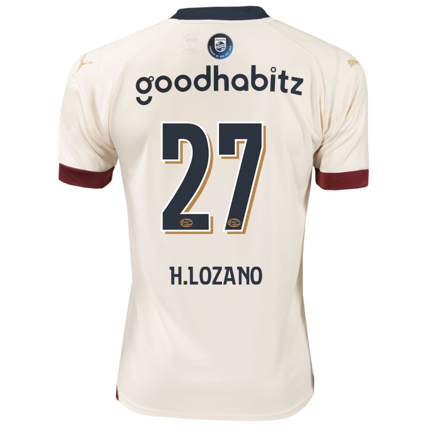 Pánské Hirving Lozano #27 Špinavě Bílá Daleko Hráčské Dresy 2023/24 Dres