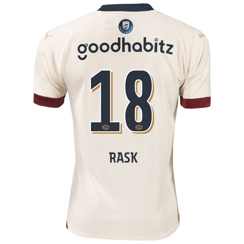 Pánské Caroline Rask #18 Špinavě Bílá Daleko Hráčské Dresy 2023/24 Dres