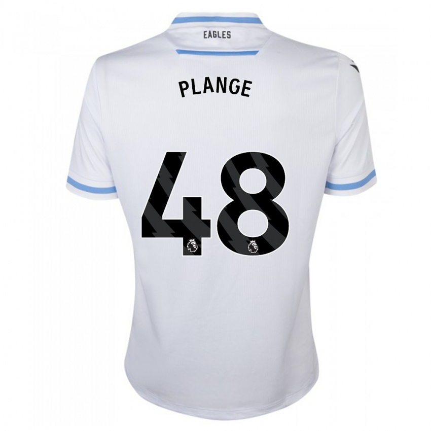 Dámské Luke Plange #48 Bílý Daleko Hráčské Dresy 2023/24 Dres