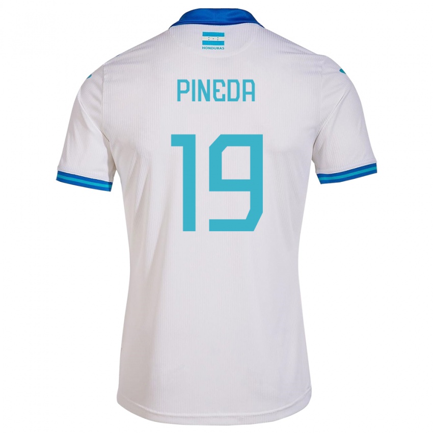 Dětské Honduras Carlos Pineda #19 Bílý Domů Hráčské Dresy 24-26 Dres