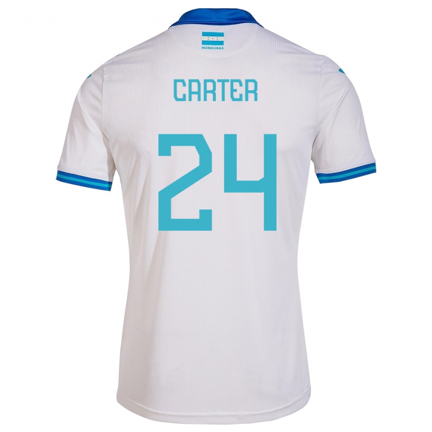 Dětské Honduras Daniel Carter #24 Bílý Domů Hráčské Dresy 24-26 Dres