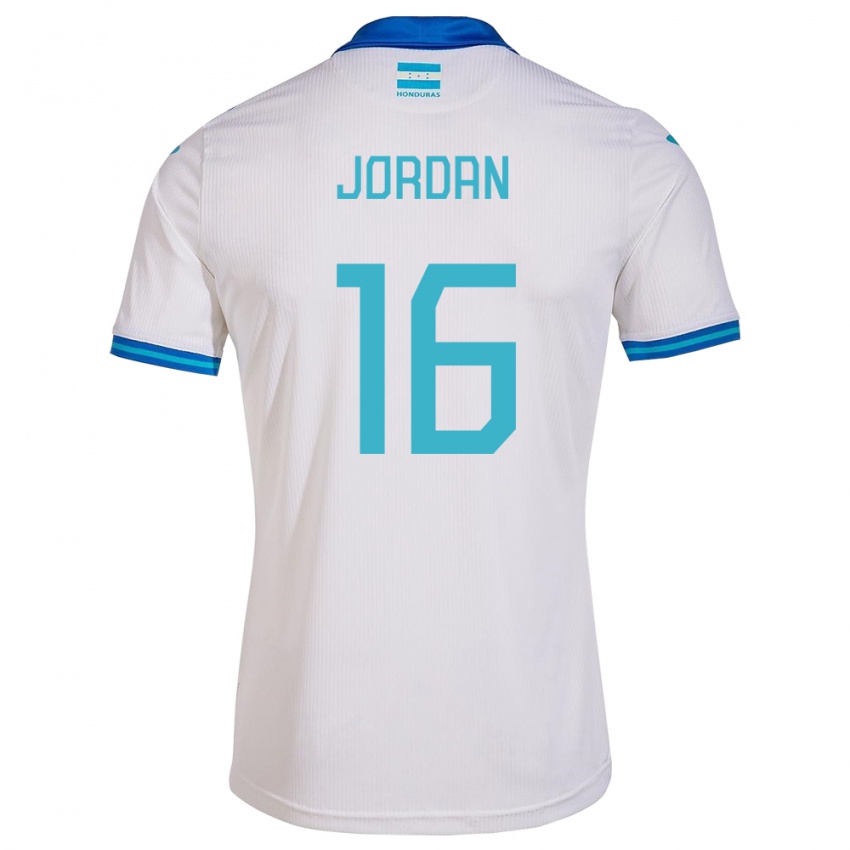 Dětské Honduras Jordan García #16 Bílý Domů Hráčské Dresy 24-26 Dres