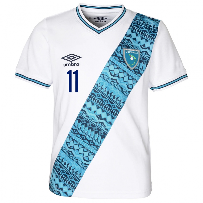 Dětské Guatemala Gabino Vásquez #11 Bílý Domů Hráčské Dresy 24-26 Dres