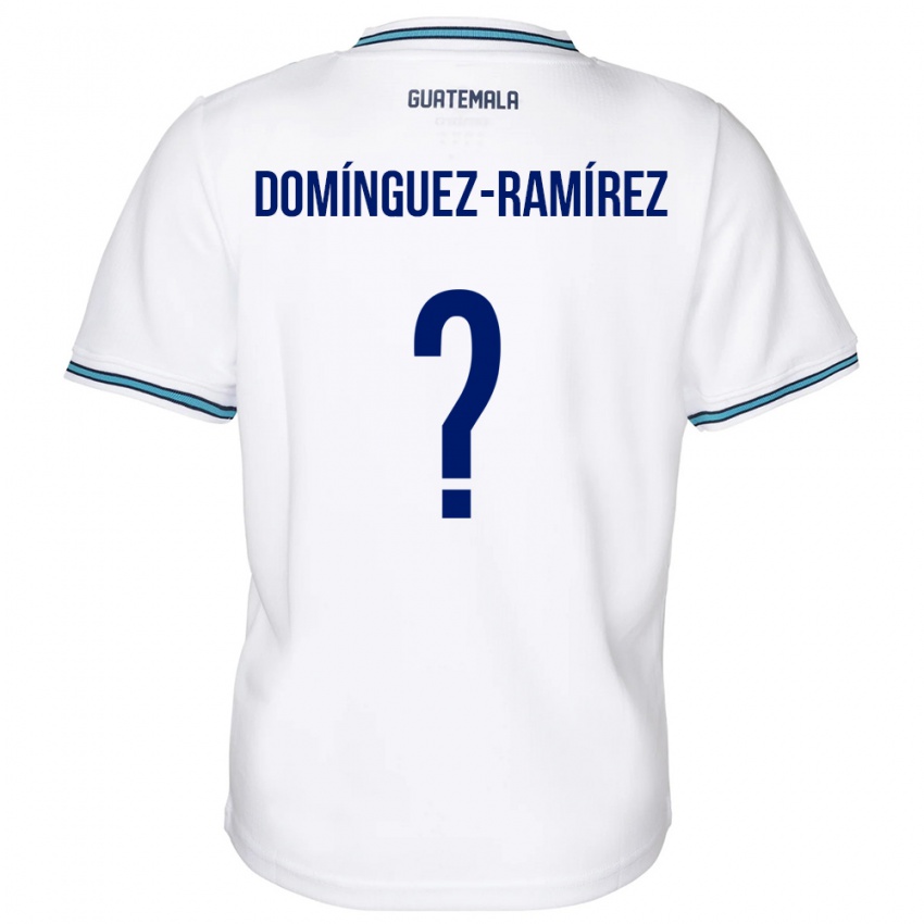 Dětské Guatemala Marco Domínguez-Ramírez #0 Bílý Domů Hráčské Dresy 24-26 Dres