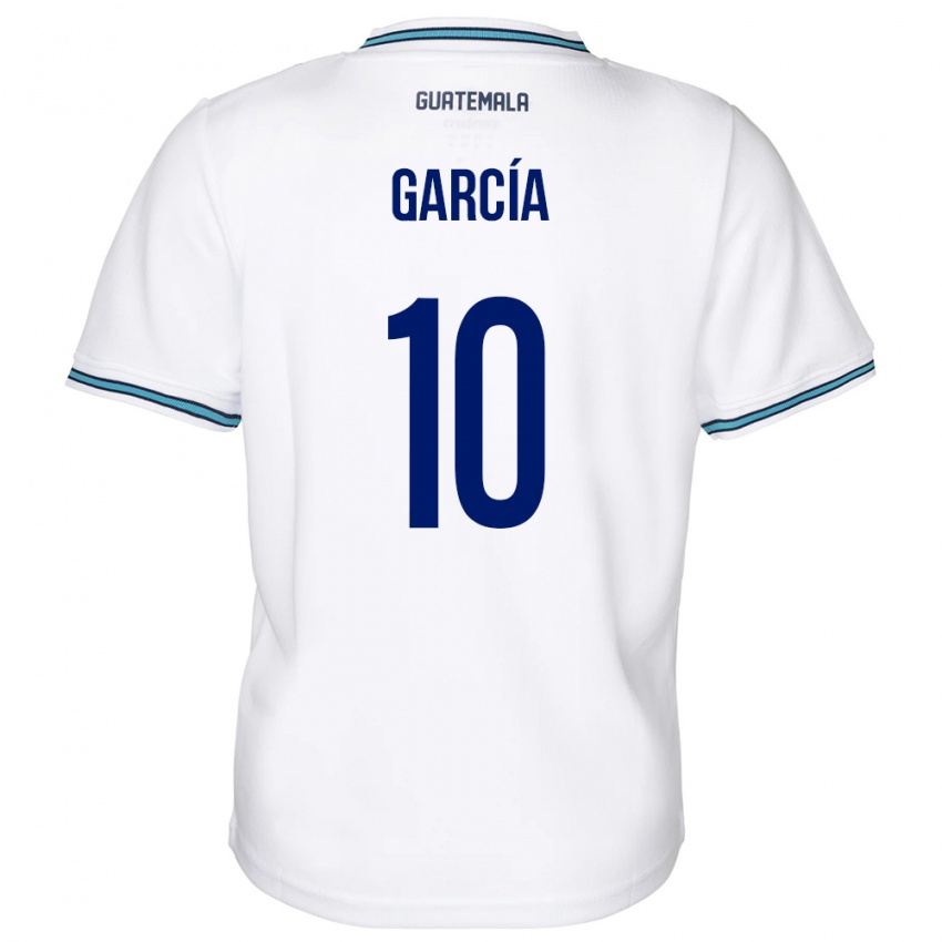 Dětské Guatemala Gabriel García #10 Bílý Domů Hráčské Dresy 24-26 Dres