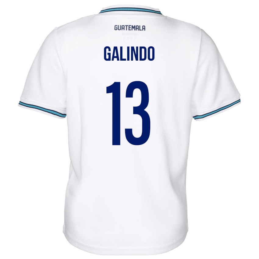 Dětské Guatemala Alejandro Galindo #13 Bílý Domů Hráčské Dresy 24-26 Dres