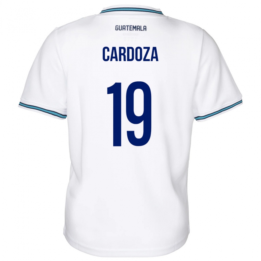 Dětské Guatemala Elmer Cardoza #19 Bílý Domů Hráčské Dresy 24-26 Dres