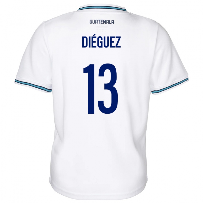 Dětské Guatemala Jonathan Diéguez #13 Bílý Domů Hráčské Dresy 24-26 Dres