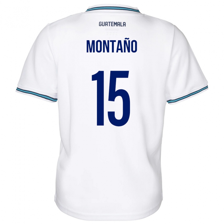 Dětské Guatemala Figo Montaño #15 Bílý Domů Hráčské Dresy 24-26 Dres