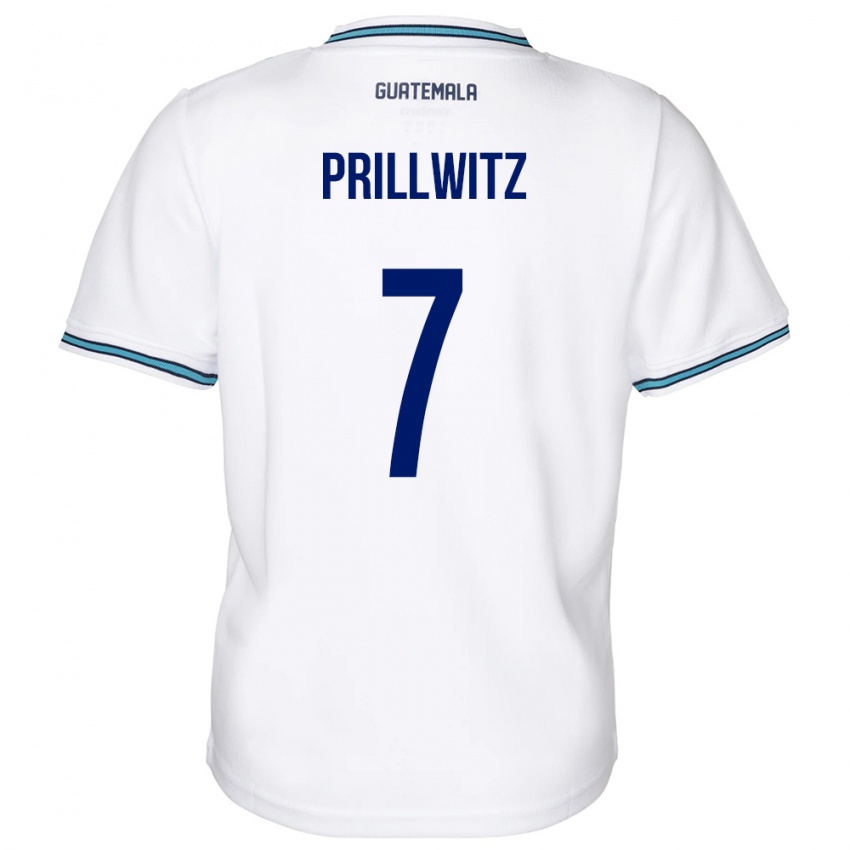 Dětské Guatemala Héctor Prillwitz #7 Bílý Domů Hráčské Dresy 24-26 Dres