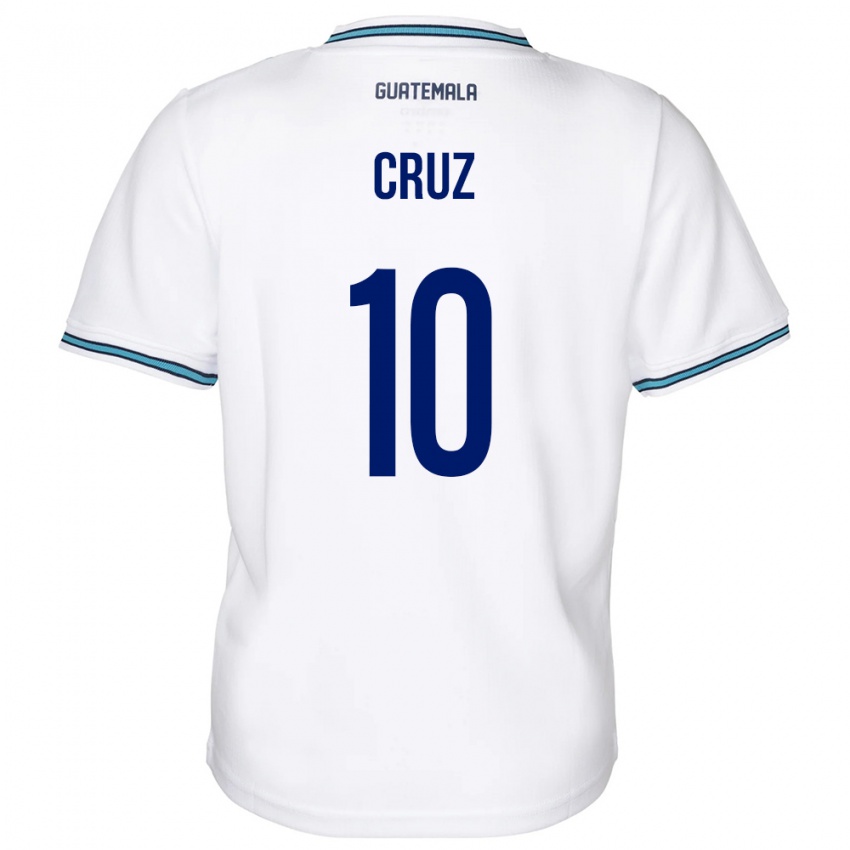 Dětské Guatemala Axel De La Cruz #10 Bílý Domů Hráčské Dresy 24-26 Dres