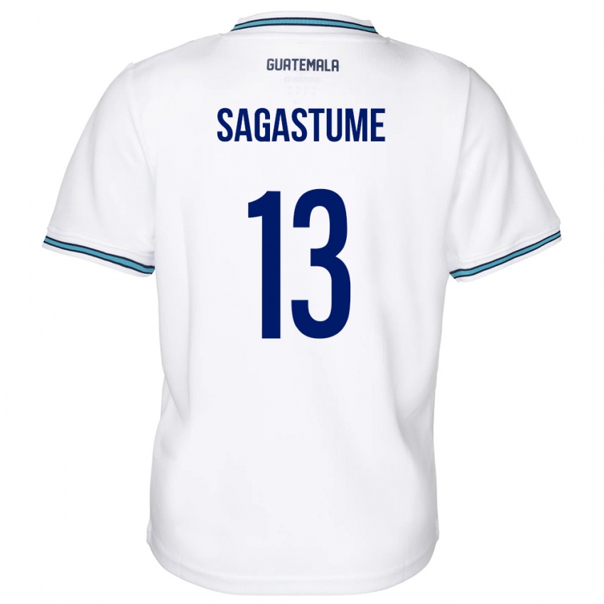 Dětské Guatemala Selvin Sagastume #13 Bílý Domů Hráčské Dresy 24-26 Dres