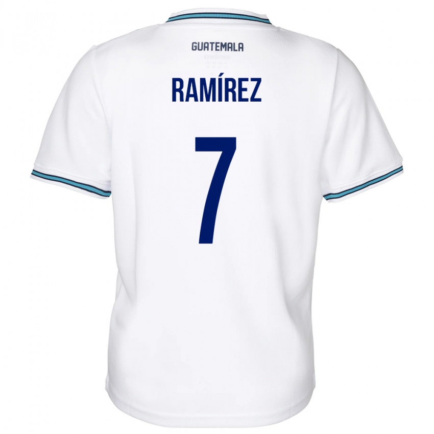 Dětské Guatemala Leslie Ramírez #7 Bílý Domů Hráčské Dresy 24-26 Dres