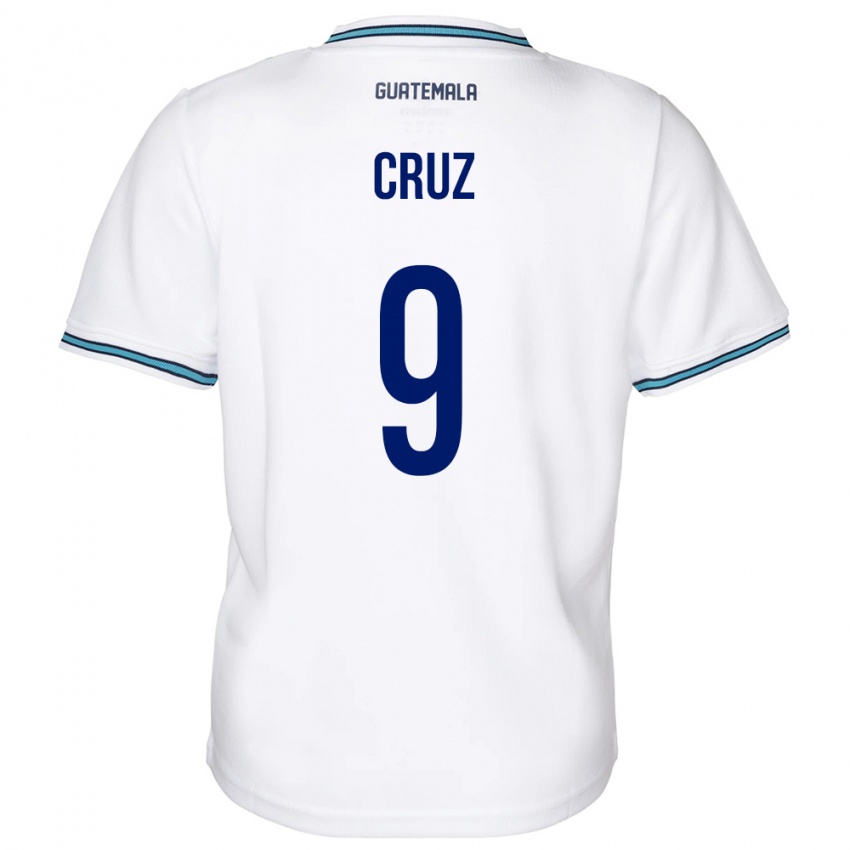 Dětské Guatemala Celsa Cruz #9 Bílý Domů Hráčské Dresy 24-26 Dres