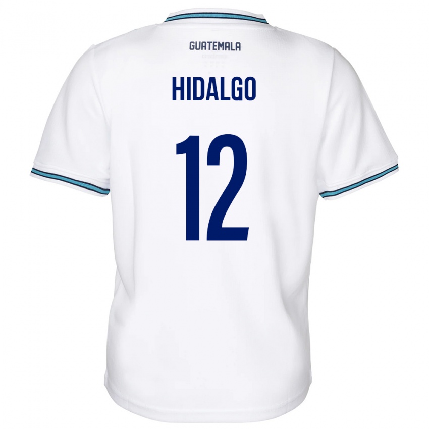 Dětské Guatemala Angie Hidalgo #12 Bílý Domů Hráčské Dresy 24-26 Dres