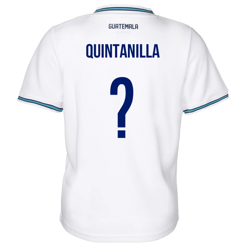 Dětské Guatemala Anayelli Quintanilla #0 Bílý Domů Hráčské Dresy 24-26 Dres