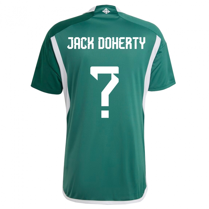 Dětské Severní Irsko Jack Doherty #0 Zelená Domů Hráčské Dresy 24-26 Dres