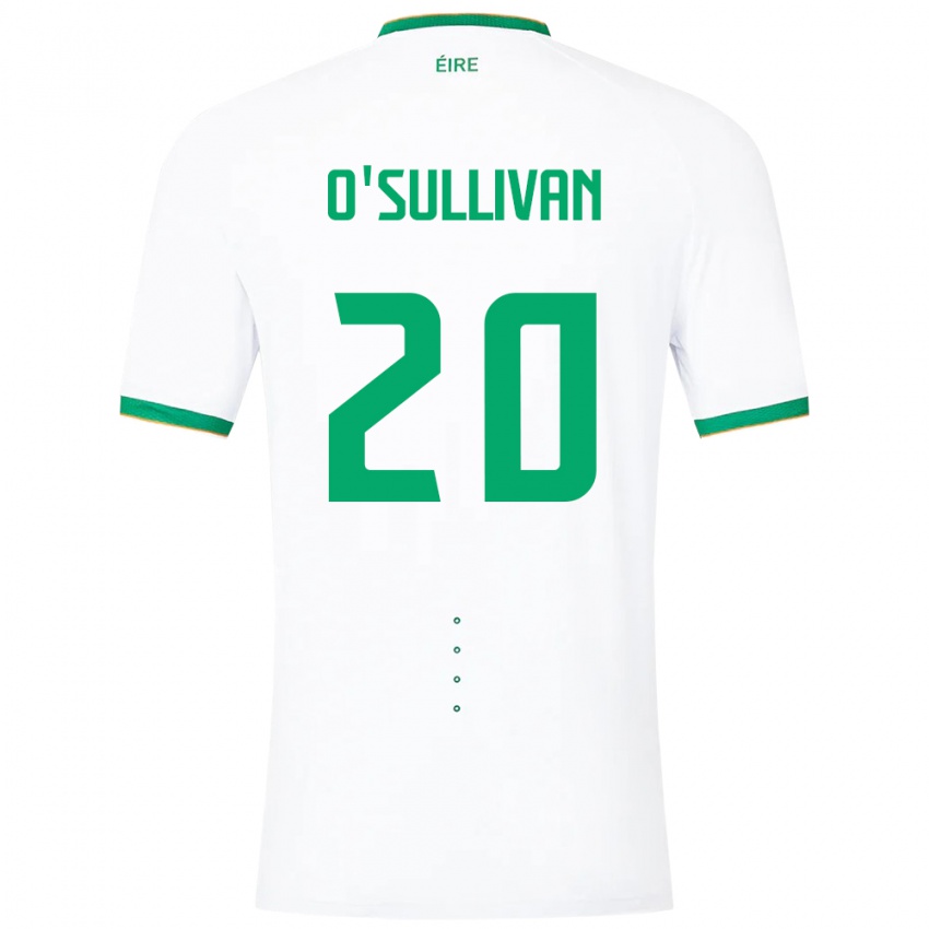 Dětské Irsko Cathal O'sullivan #20 Bílý Daleko Hráčské Dresy 24-26 Dres