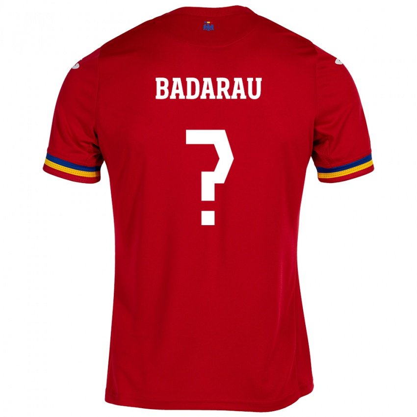 Dětské Rumunsko Fabio Badarau #0 Červené Daleko Hráčské Dresy 24-26 Dres