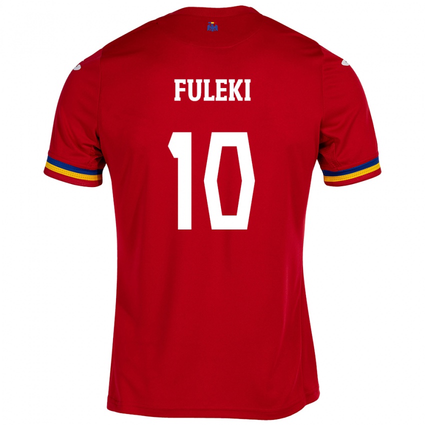 Dětské Rumunsko Samuel Fuleki #10 Červené Daleko Hráčské Dresy 24-26 Dres