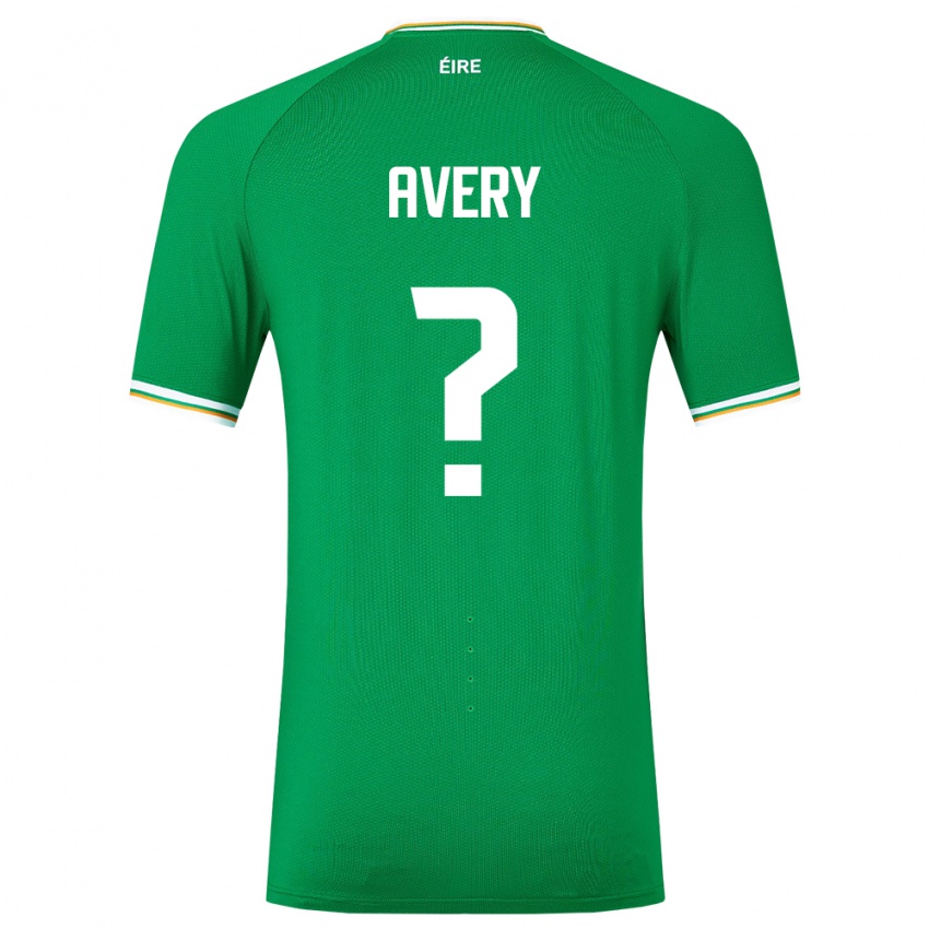 Pánské Irsko Theo Avery #0 Zelená Domů Hráčské Dresy 24-26 Dres