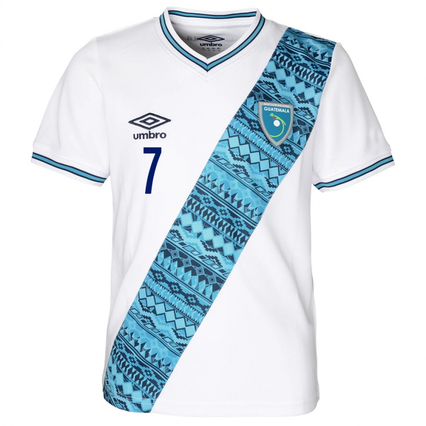 Pánské Guatemala Leslie Ramírez #7 Bílý Domů Hráčské Dresy 24-26 Dres