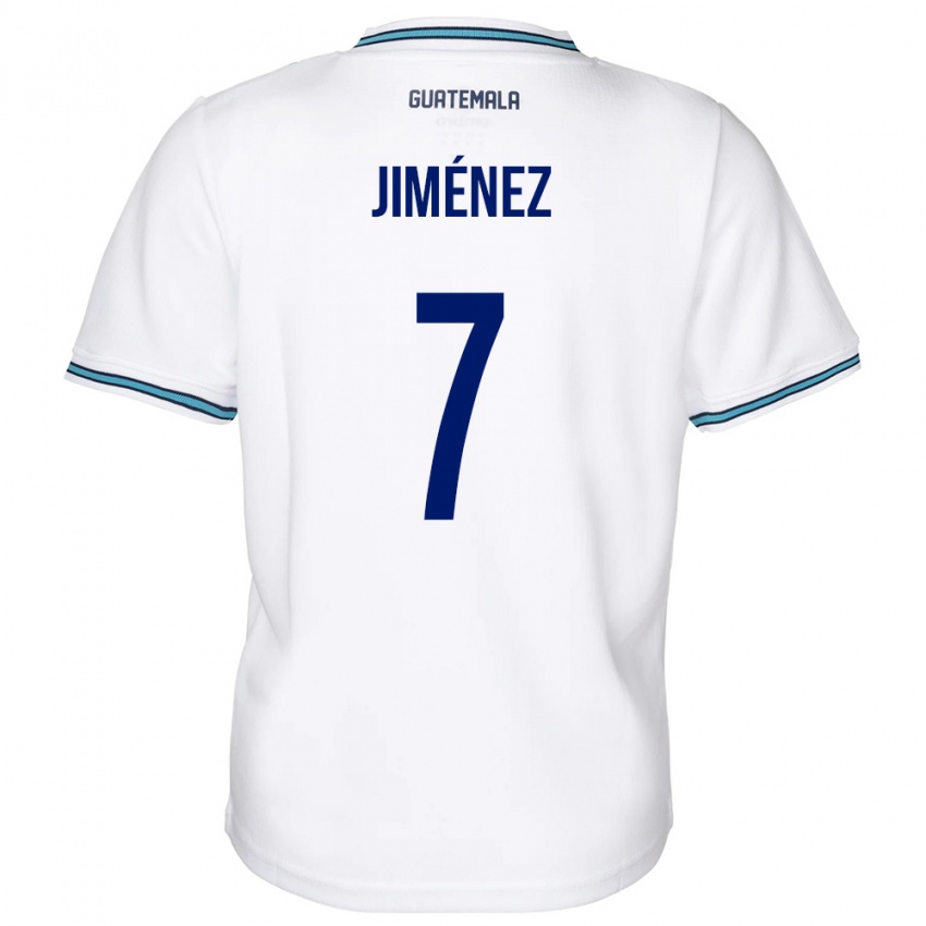 Pánské Guatemala Cristian Jiménez #7 Bílý Domů Hráčské Dresy 24-26 Dres