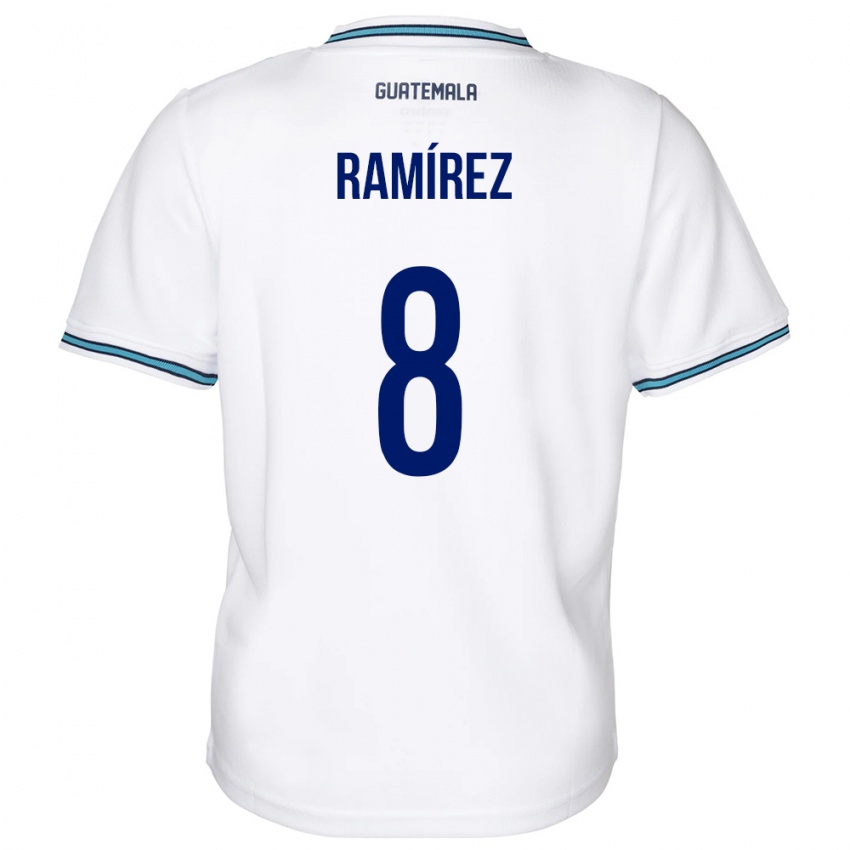 Pánské Guatemala Dennis Ramírez #8 Bílý Domů Hráčské Dresy 24-26 Dres