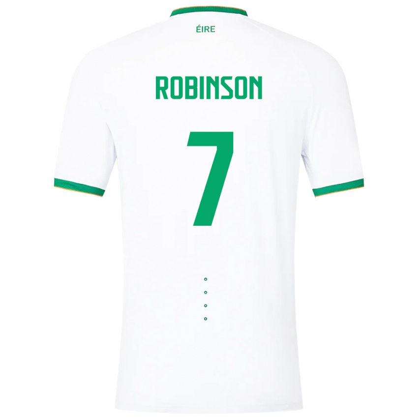 Pánské Irsko Callum Robinson #7 Bílý Daleko Hráčské Dresy 24-26 Dres
