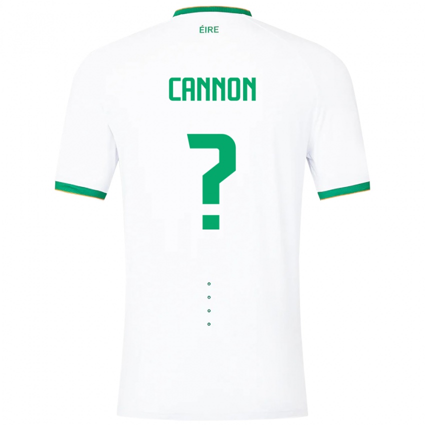 Pánské Irsko Thomas Cannon #0 Bílý Daleko Hráčské Dresy 24-26 Dres