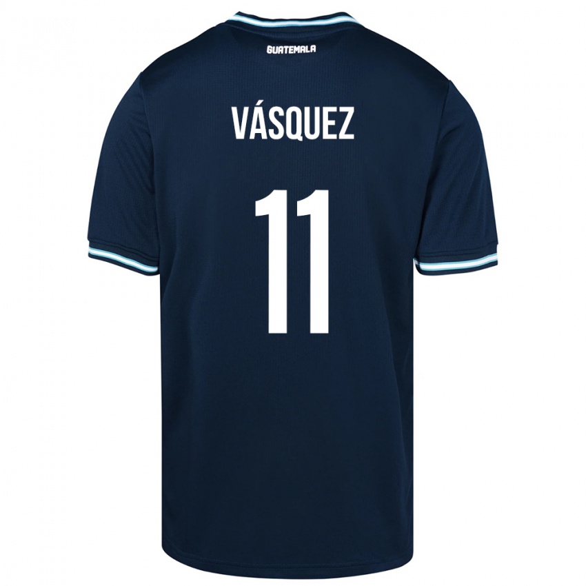 Pánské Guatemala Gabino Vásquez #11 Modrý Daleko Hráčské Dresy 24-26 Dres