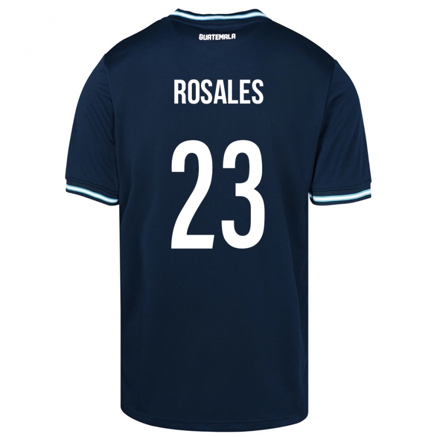 Pánské Guatemala Yareni Rosales #23 Modrý Daleko Hráčské Dresy 24-26 Dres