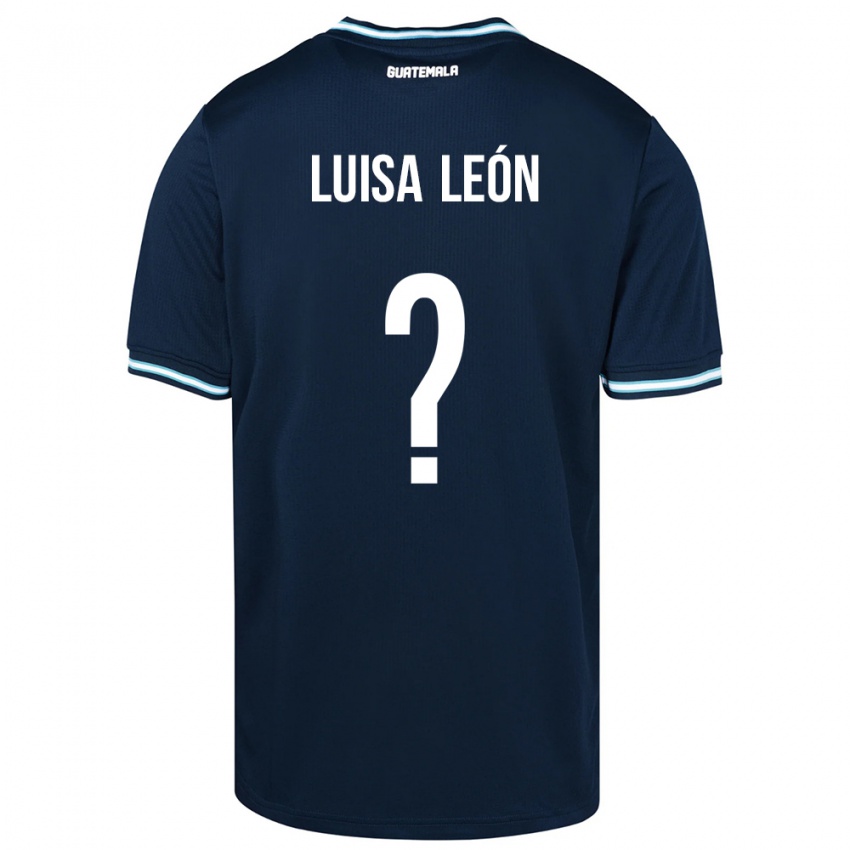 Pánské Guatemala Luisa León #0 Modrý Daleko Hráčské Dresy 24-26 Dres