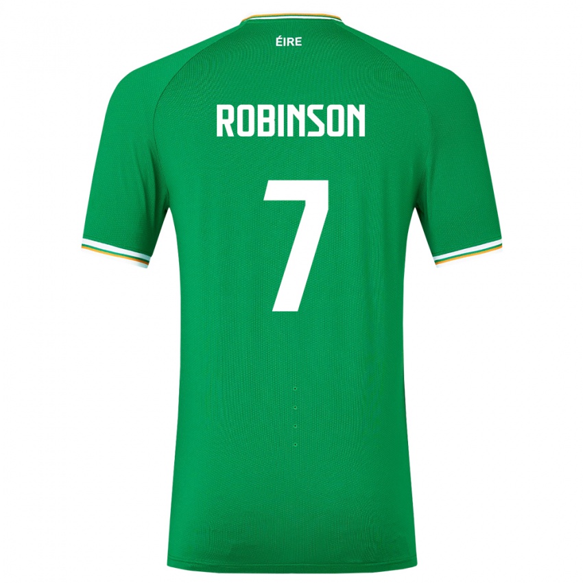 Dámské Irsko Callum Robinson #7 Zelená Domů Hráčské Dresy 24-26 Dres
