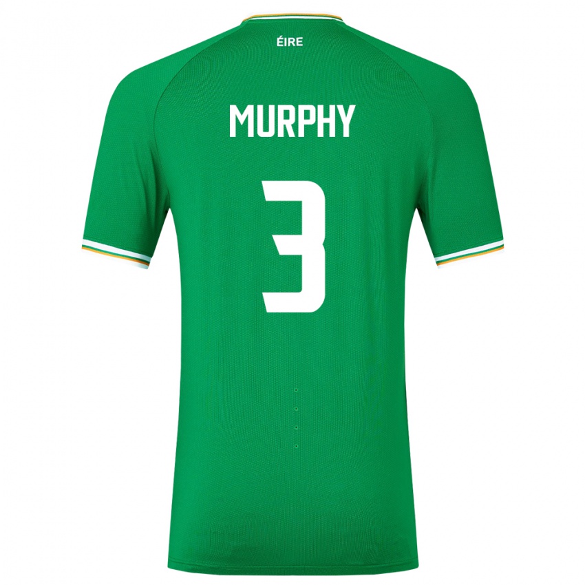 Dámské Irsko Alex Murphy #3 Zelená Domů Hráčské Dresy 24-26 Dres
