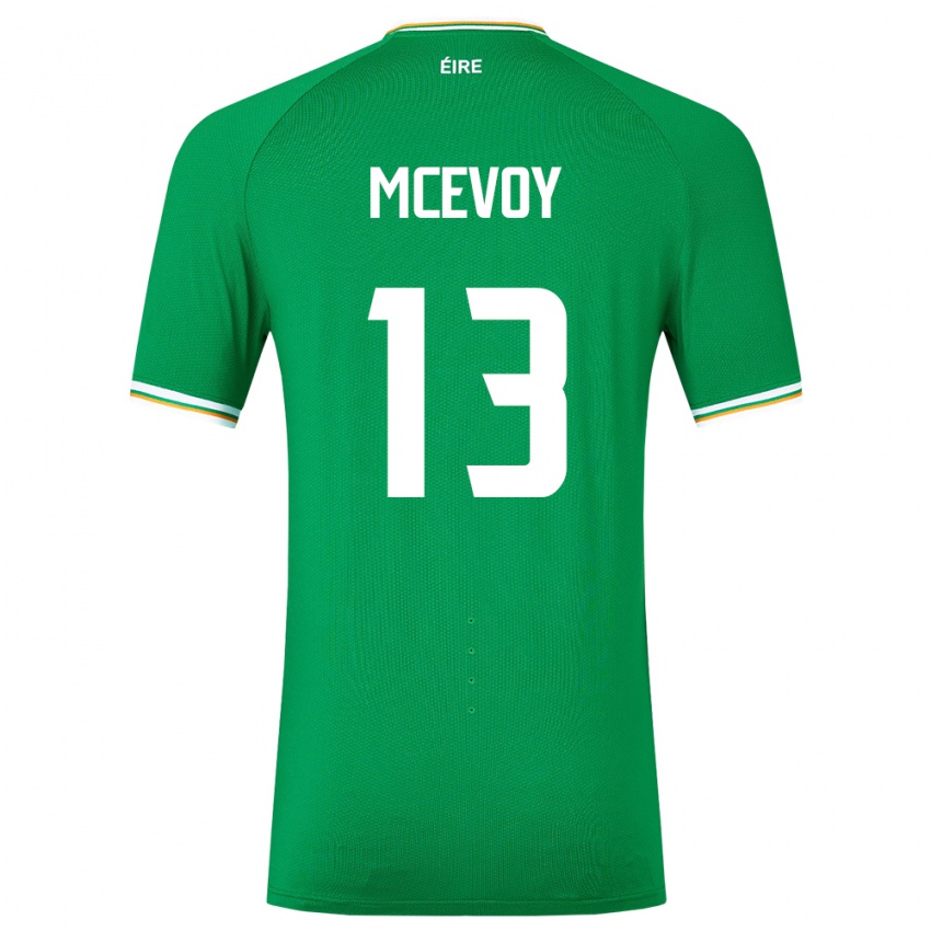 Dámské Irsko Alannah Mcevoy #13 Zelená Domů Hráčské Dresy 24-26 Dres