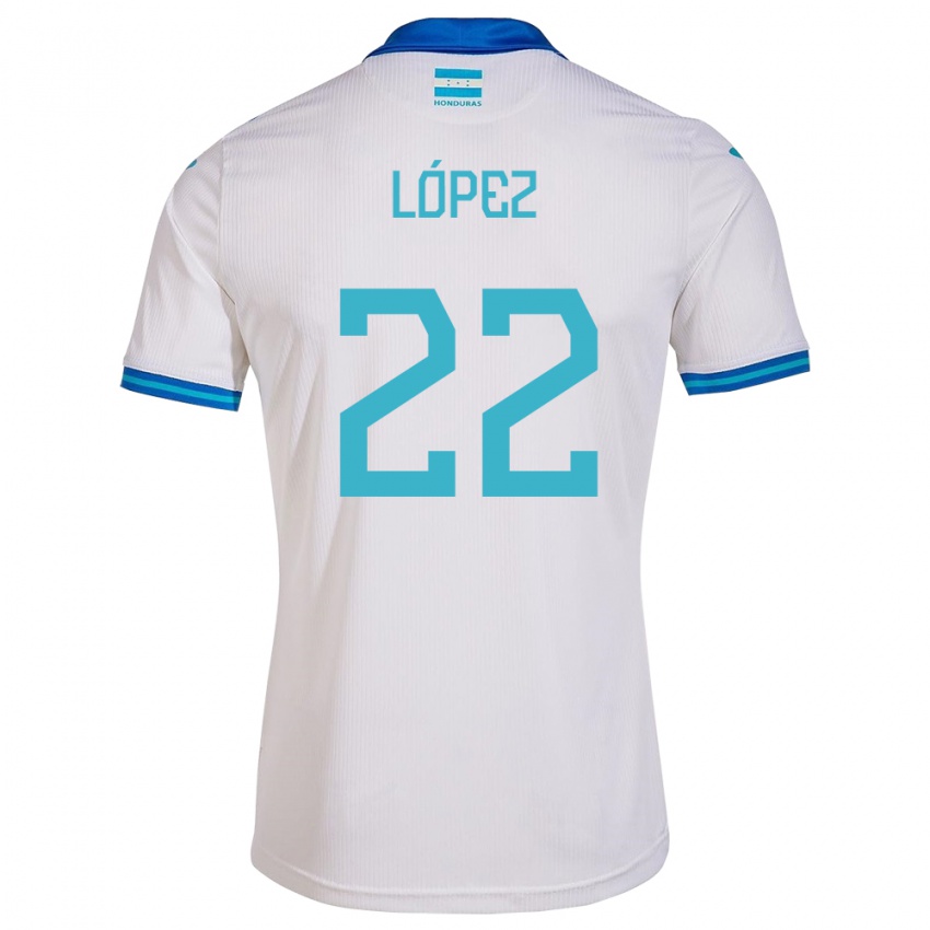 Dámské Honduras Luis López #22 Bílý Domů Hráčské Dresy 24-26 Dres