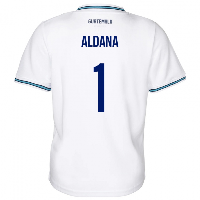 Dámské Guatemala David Aldana #1 Bílý Domů Hráčské Dresy 24-26 Dres