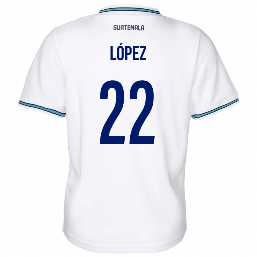 Dámské Guatemala Whitney López #22 Bílý Domů Hráčské Dresy 24-26 Dres